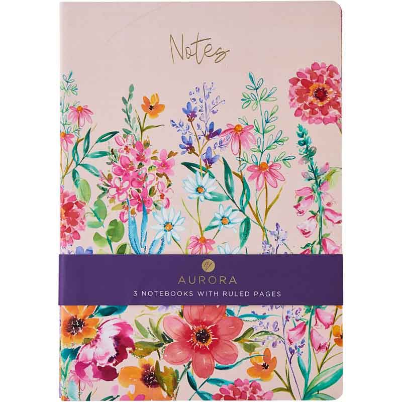 3pk Notebooks A4 Aurora