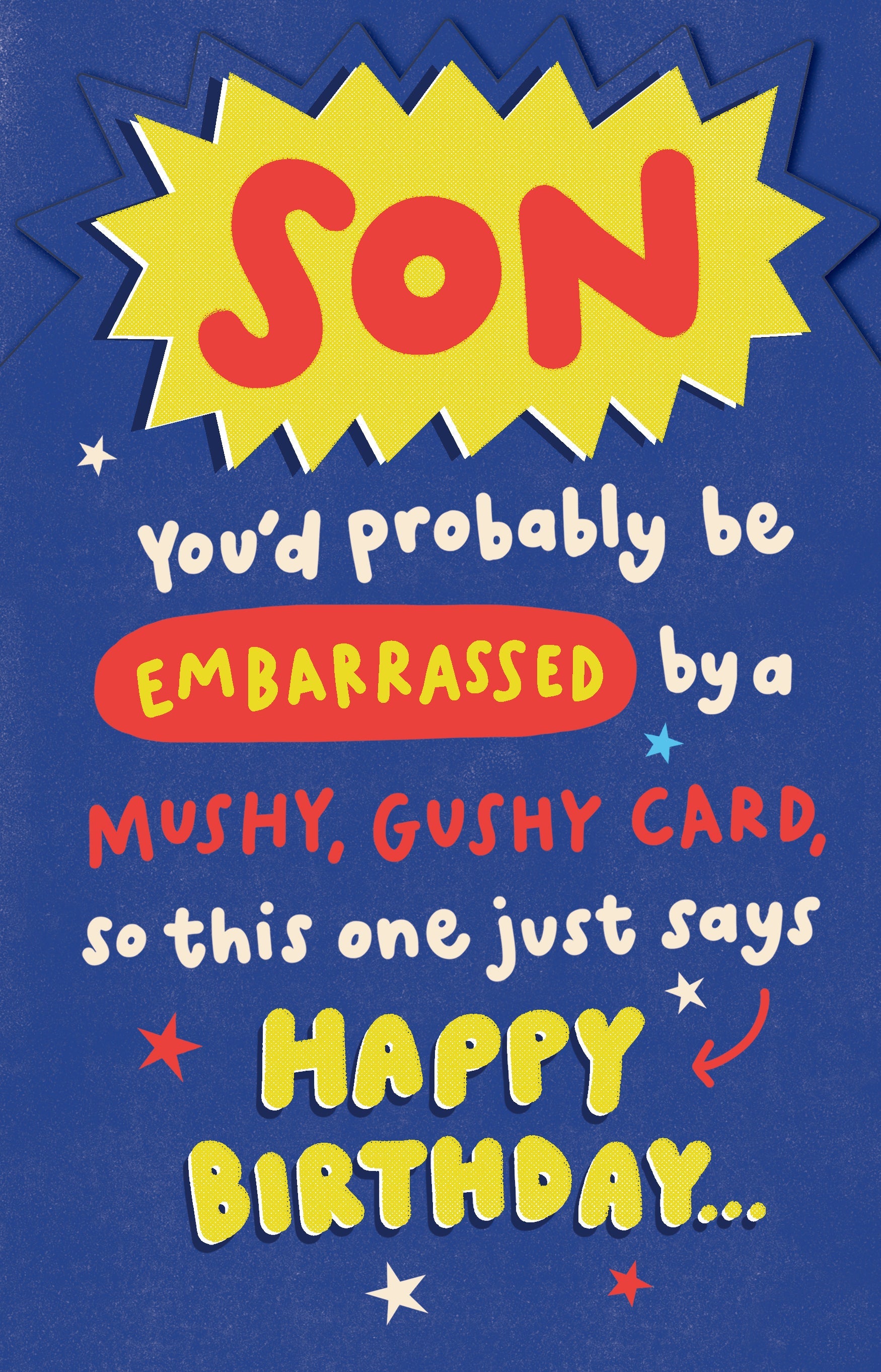 Son Birthday A Mushy Gushy Card