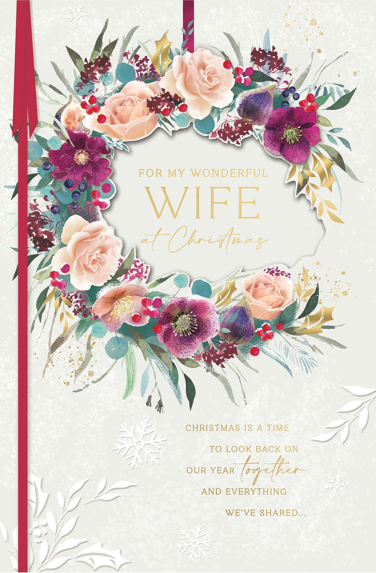 Traditional Wife Christmas Wreath