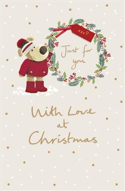 Boofle Under the Mistletoe Christmas Card