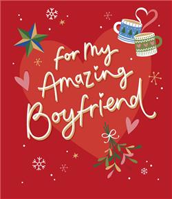Boyfriend Festive Gifts Christmas Card