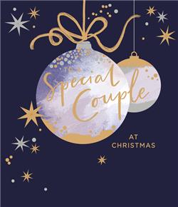 Special Couple Festive Bauble Christmas Card