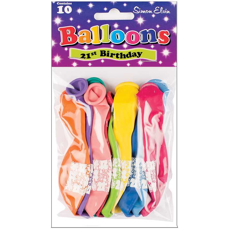 Age 21 Latex Balloons