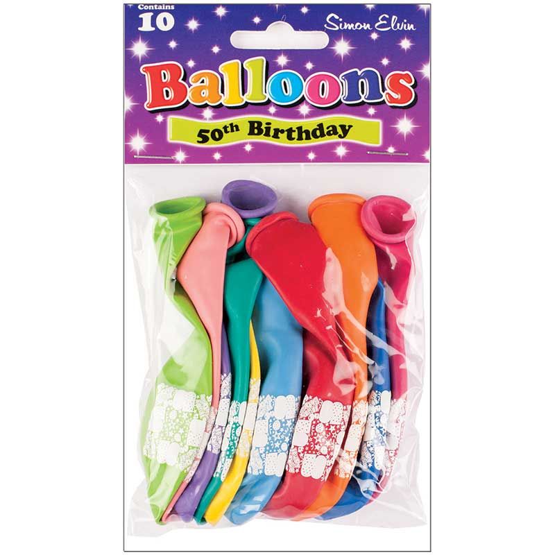 Age 50 Latex Balloons