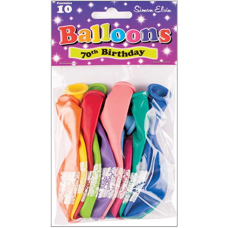 Age 70 Latex Balloons