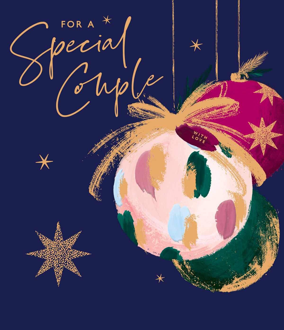 Special Couple Christmas Elegant Baubles