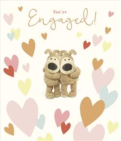 Engagement Card - Cute Boofle Couple