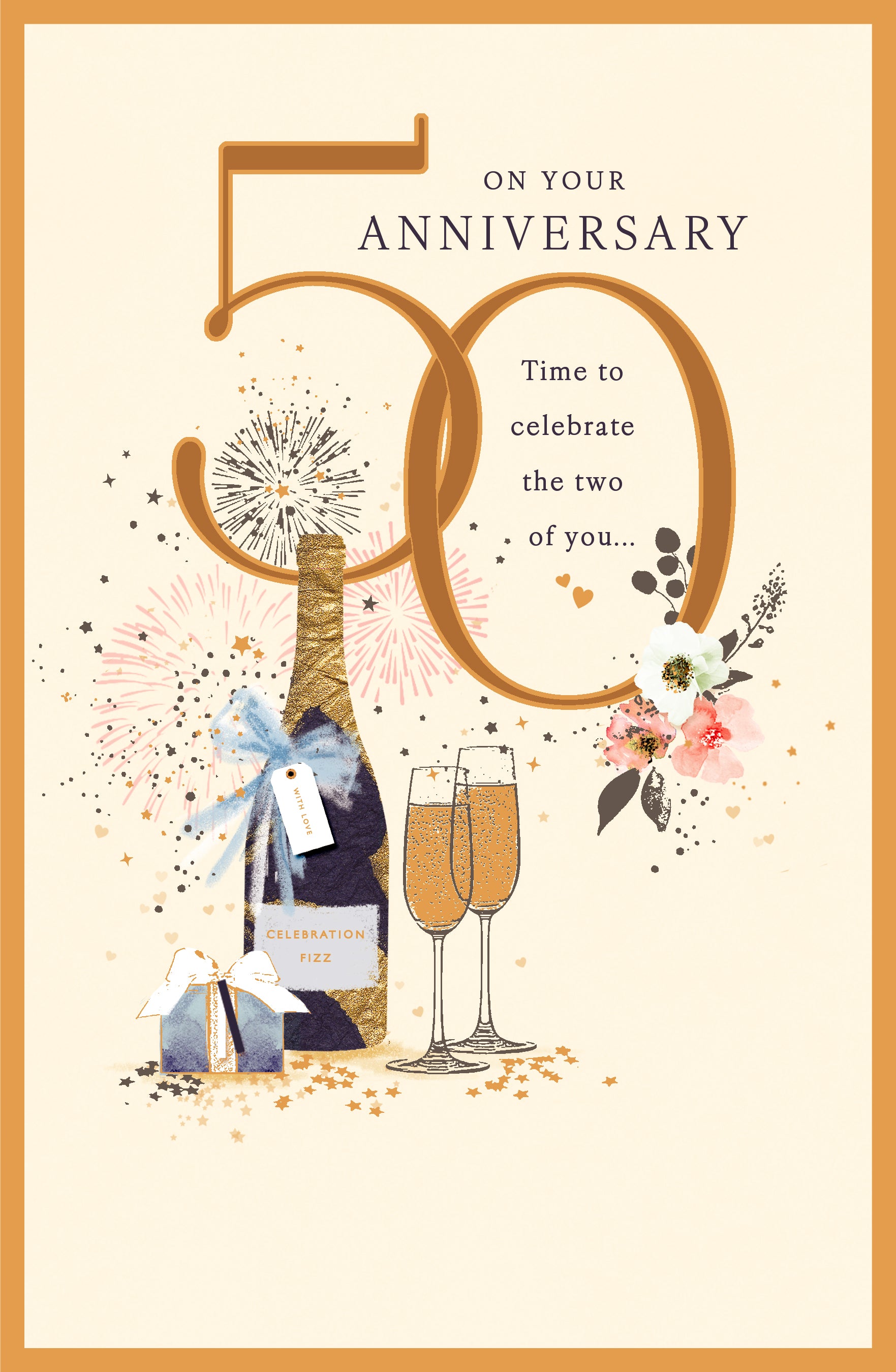 50th Wedding Anniversary Champagne