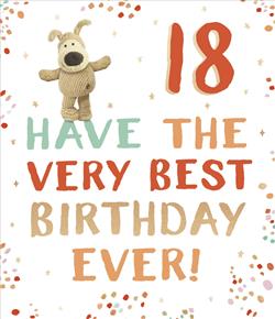 Happy 18th Birthday Card - Boofle