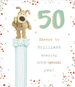 Happy 50th Birthday Card - Boofle