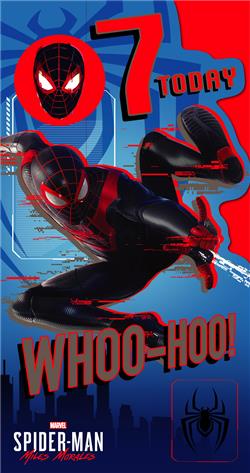 7th Birthday Spiderman Badge