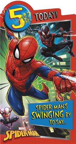 5th Birthday Spiderman Badge