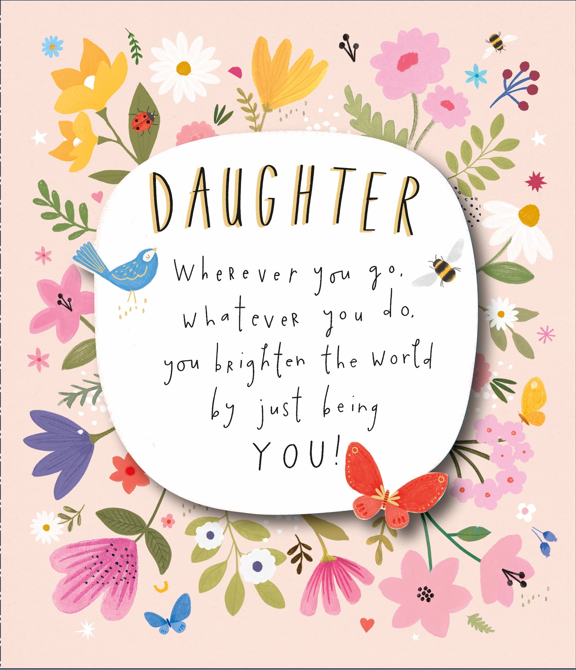 Daughter Birthday You Brighten The World Flowers