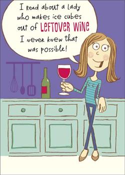 Happy Birthday Funny Leftover Wine