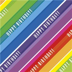 Rollwrap 2m Tear Strip-Rainbow Stripe