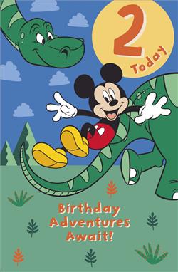 Two Today Mickey Mouse Birthday