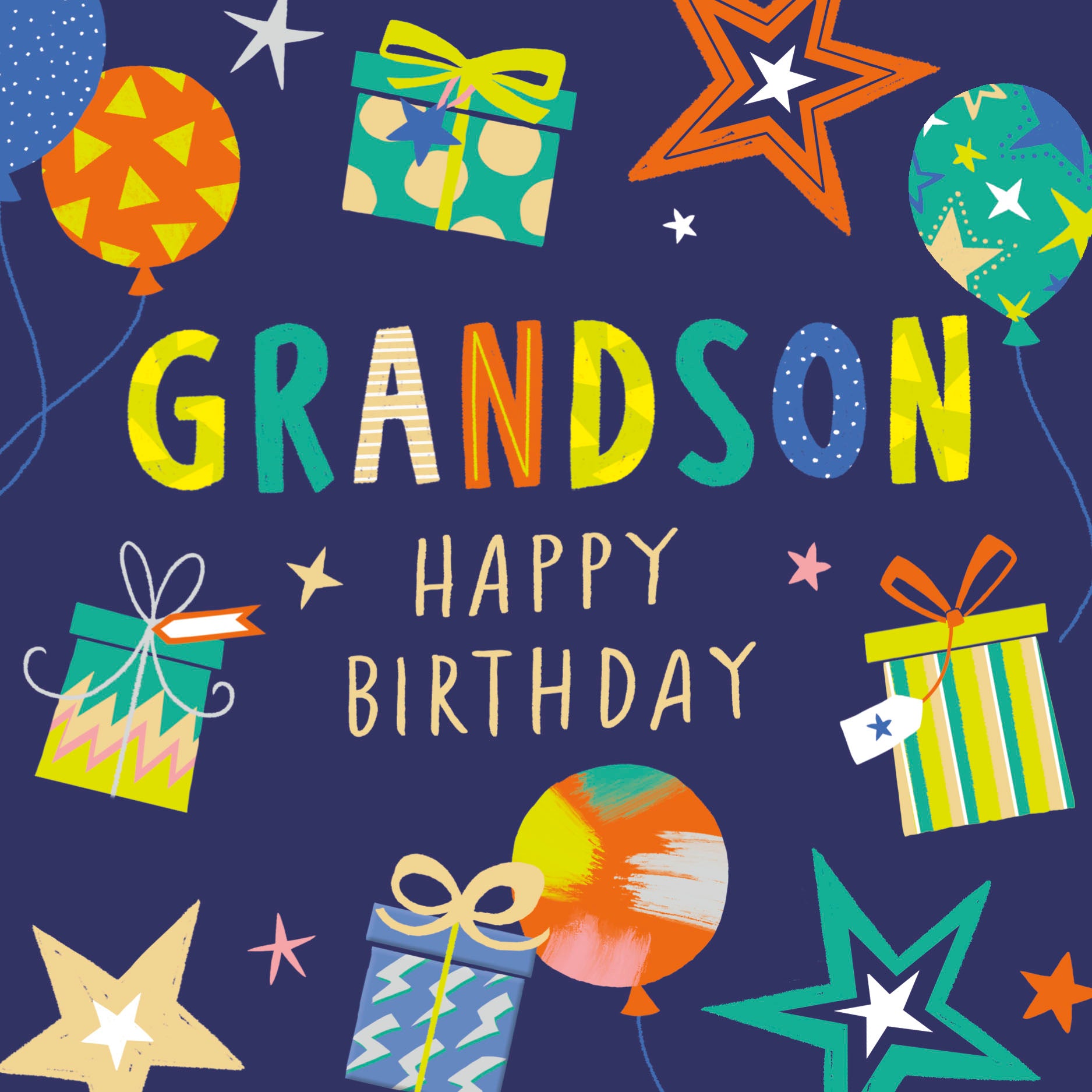 Grandson Birthday Modern Parcels