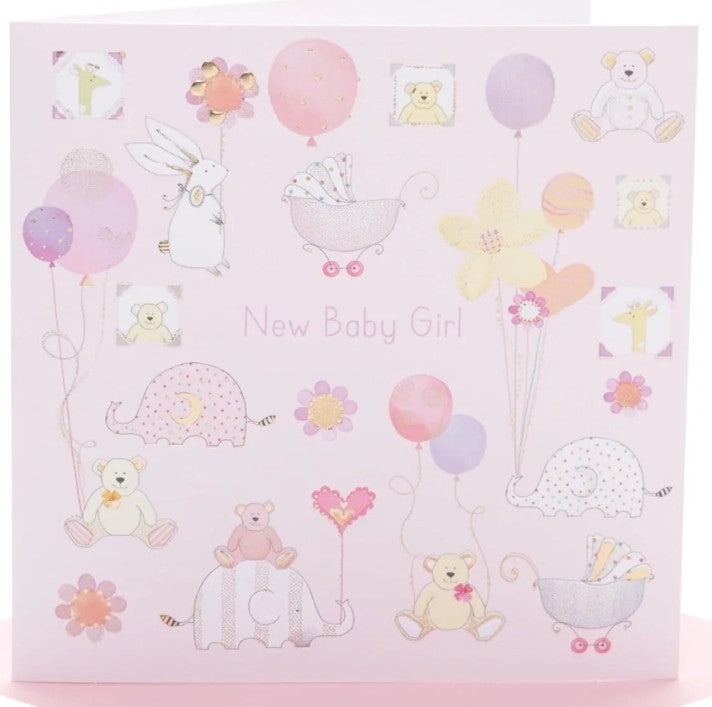 New Baby Girl Congratulations Card