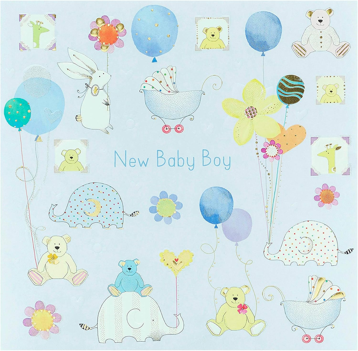 New Baby Boy Congratulations Card