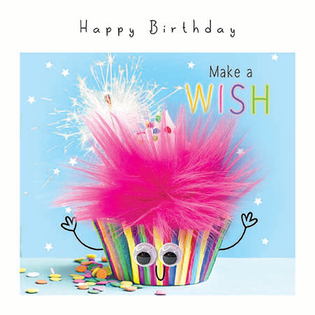 Fluff Happy Birthday Cupcake