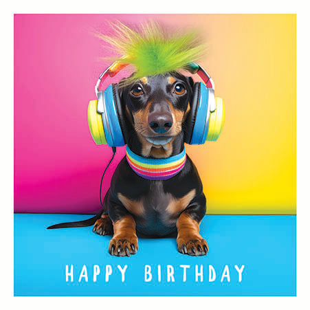 Fluff Happy Birthday Dachshund