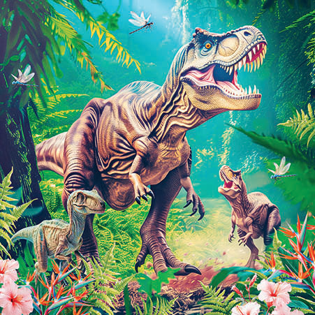 3D Dinosaur Blank Card