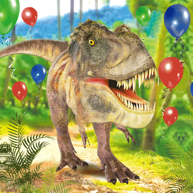 Happy Birthday Grandson 3D Dinosaur