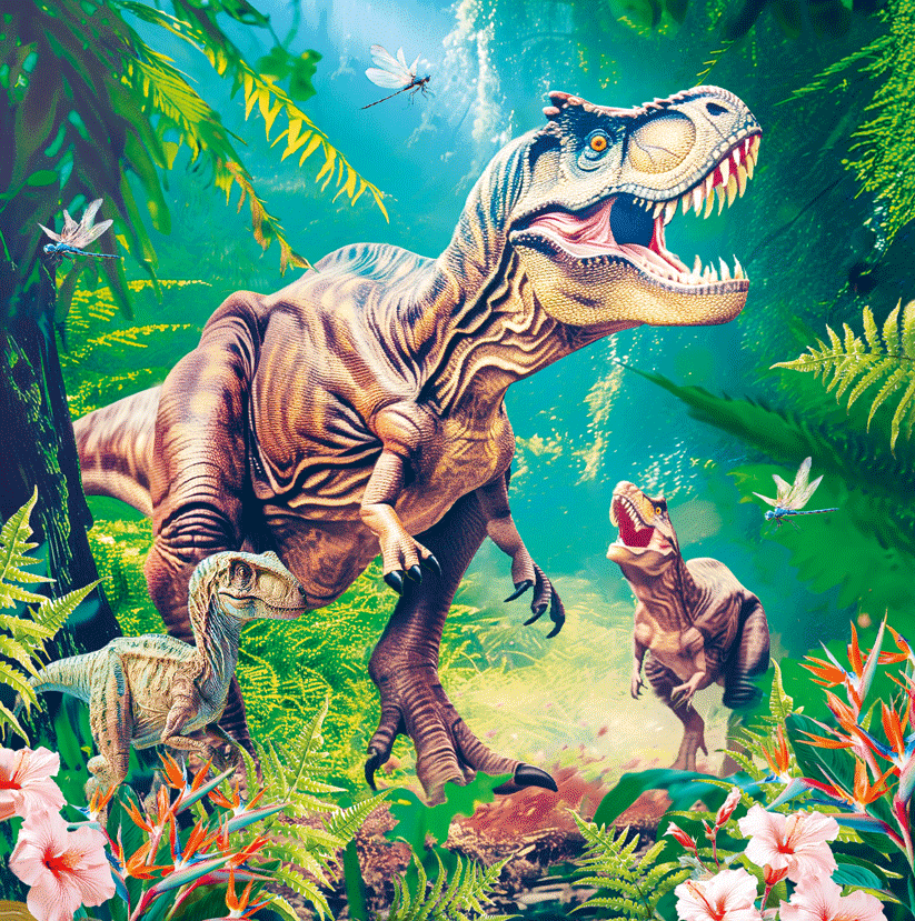 3D Dinosaur Blank Card