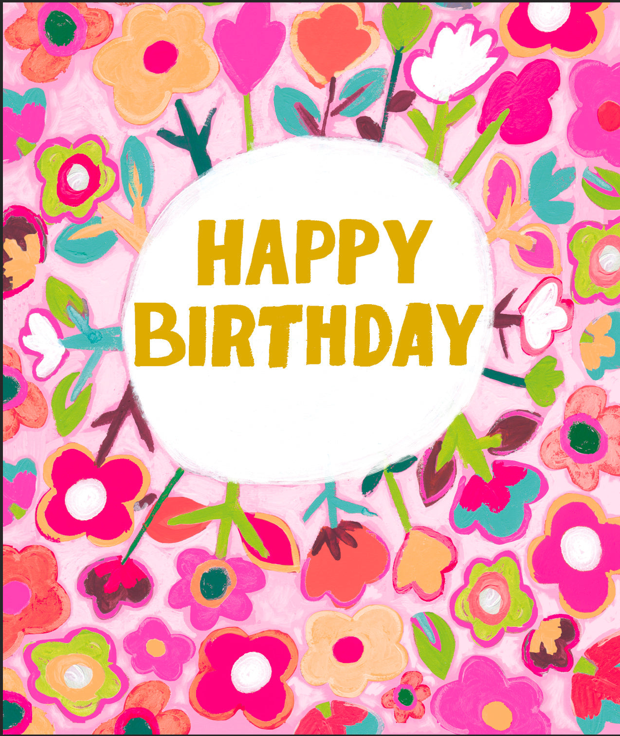 Happy Birthday Floral