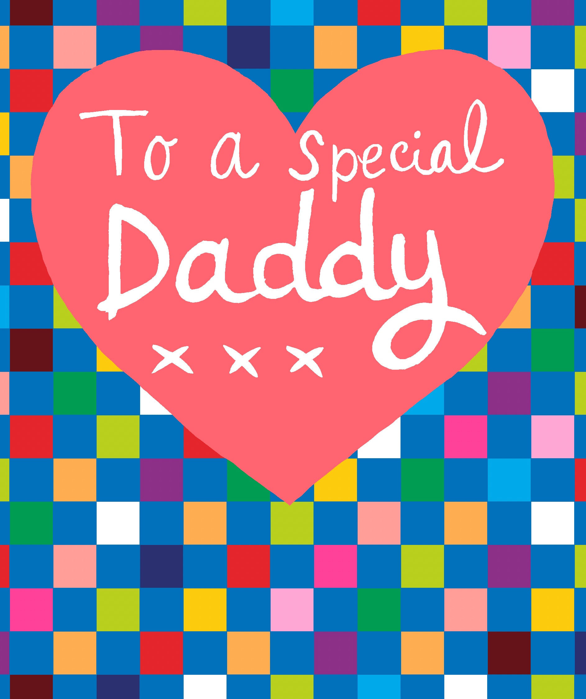 Daddy Birthday Checkered