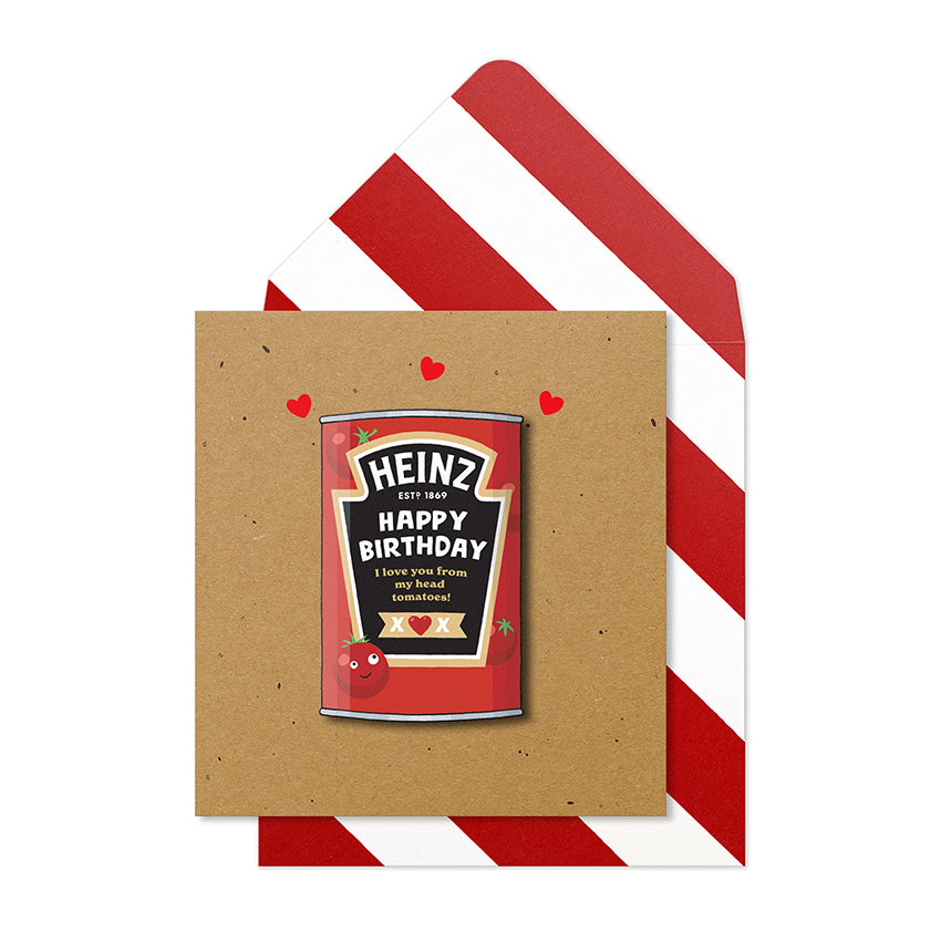 I Love You From My Head Tomatoes, Funny Birthday Greeting Card