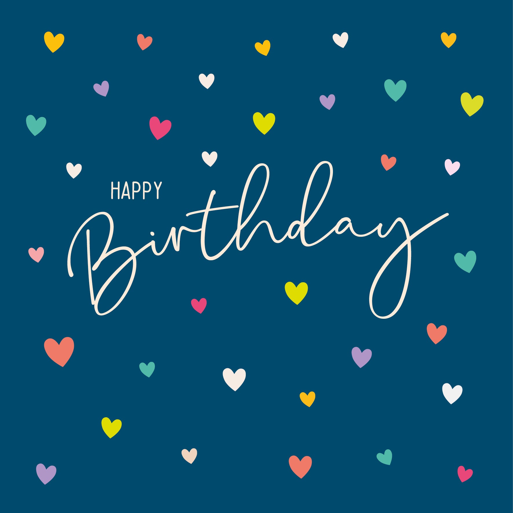 Instant Classics - Birthday Coloured Hearts