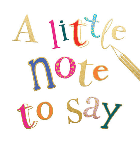 Just To Say Thank You Card