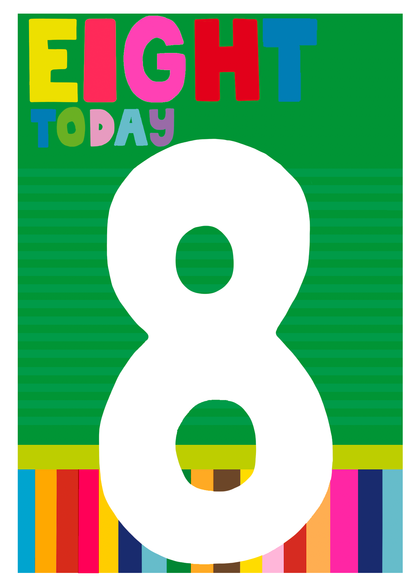 8th Birthday Card