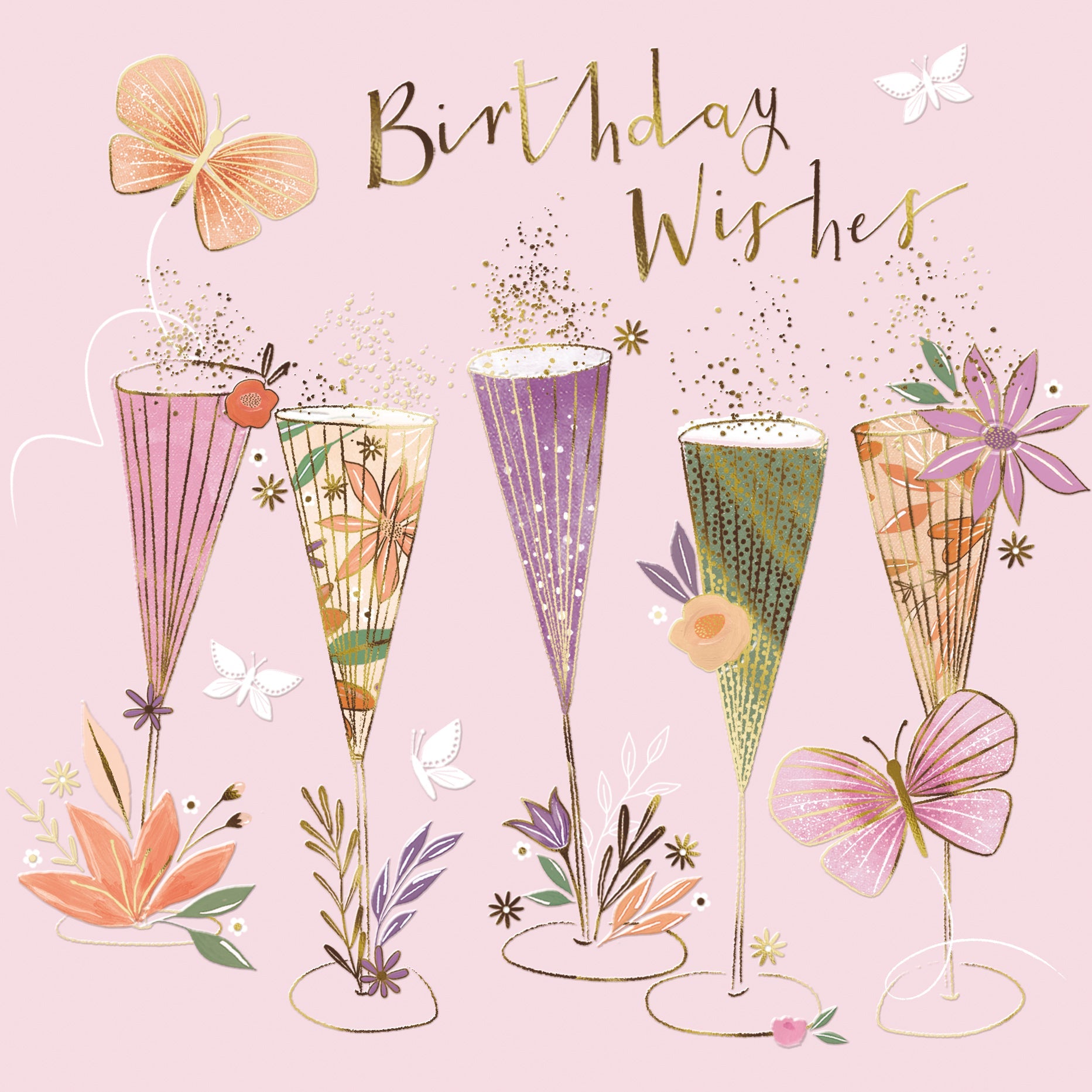 Birthday Wishes Modern Cocktails