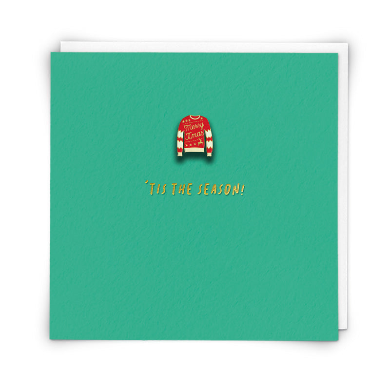Christmas Jumper Keepsake Pin Christmas Card