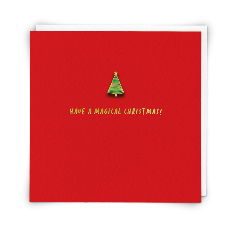 Tree Keepsake Pin Christmas Card