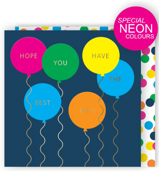 Balloons Birthday Card