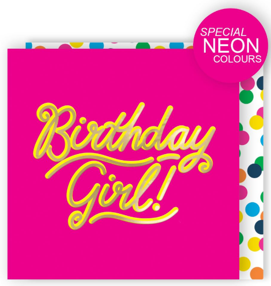 Typography - Birthday Girl! Card