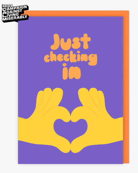 Just Checking In Card