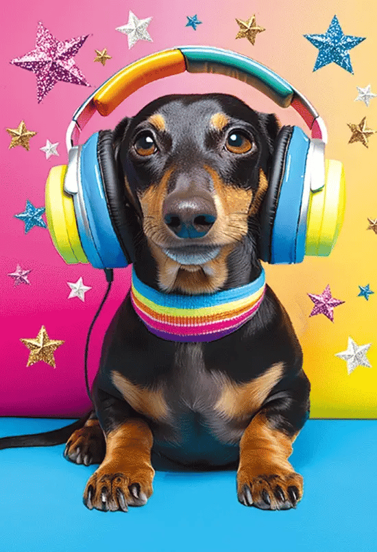 3D Notebook A6 Dachshund