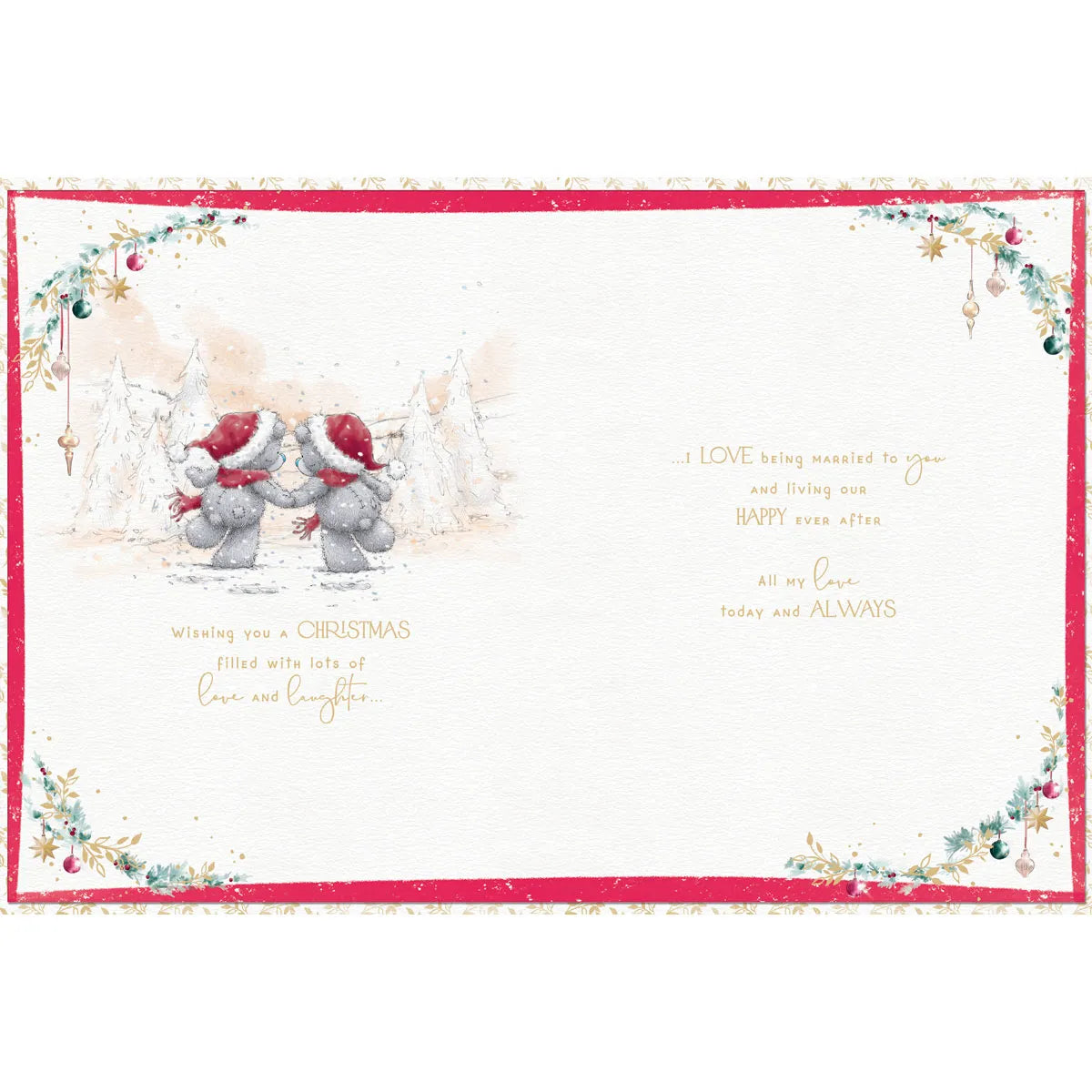 Beautiful Wife Me to You Bear Boxed Christmas Card