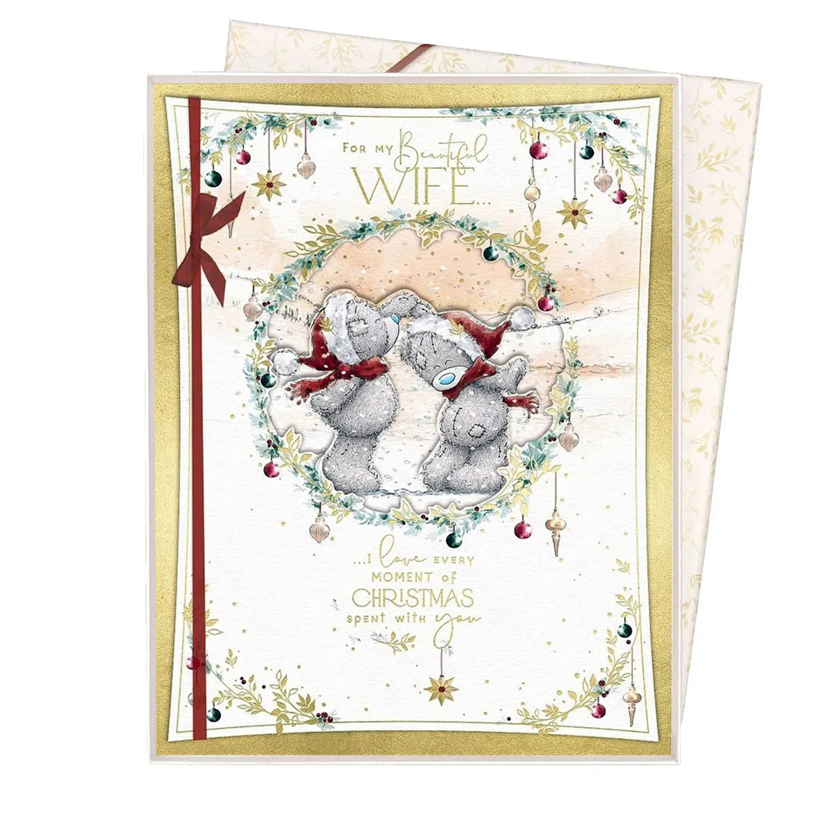 Beautiful Wife Me to You Bear Boxed Christmas Card