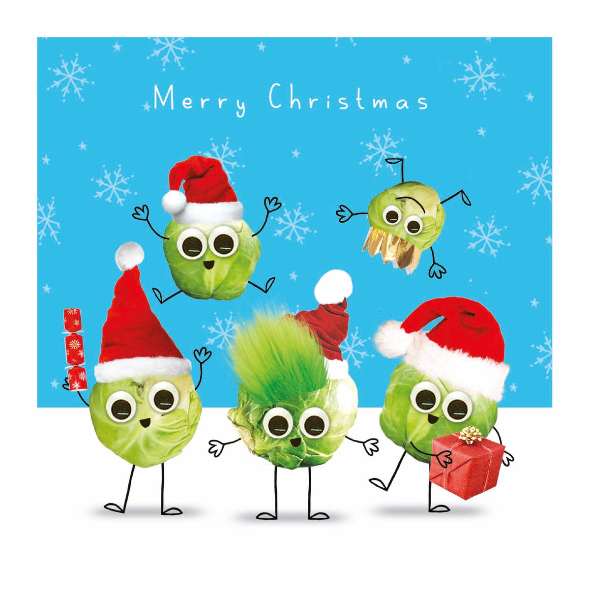 Funny Brussels Sprouts With Fluff And Googly Eyes