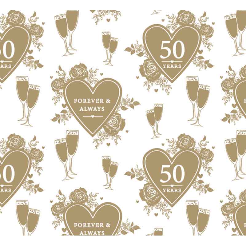 2 Sheet 2 Tag Wrap - 50th Anniversary