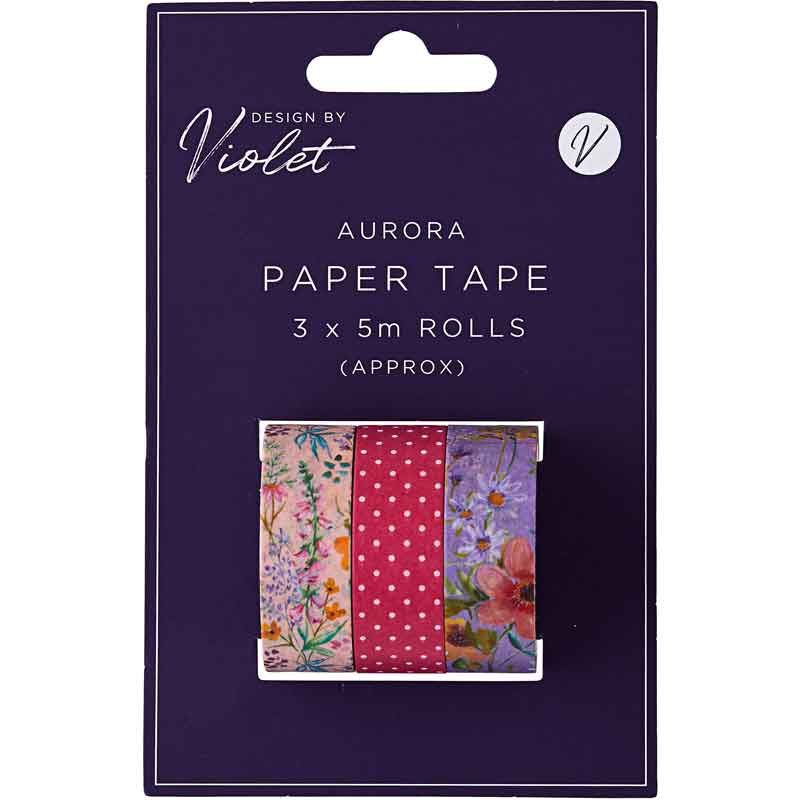Paper Tape 3PK 5m Aurora Design