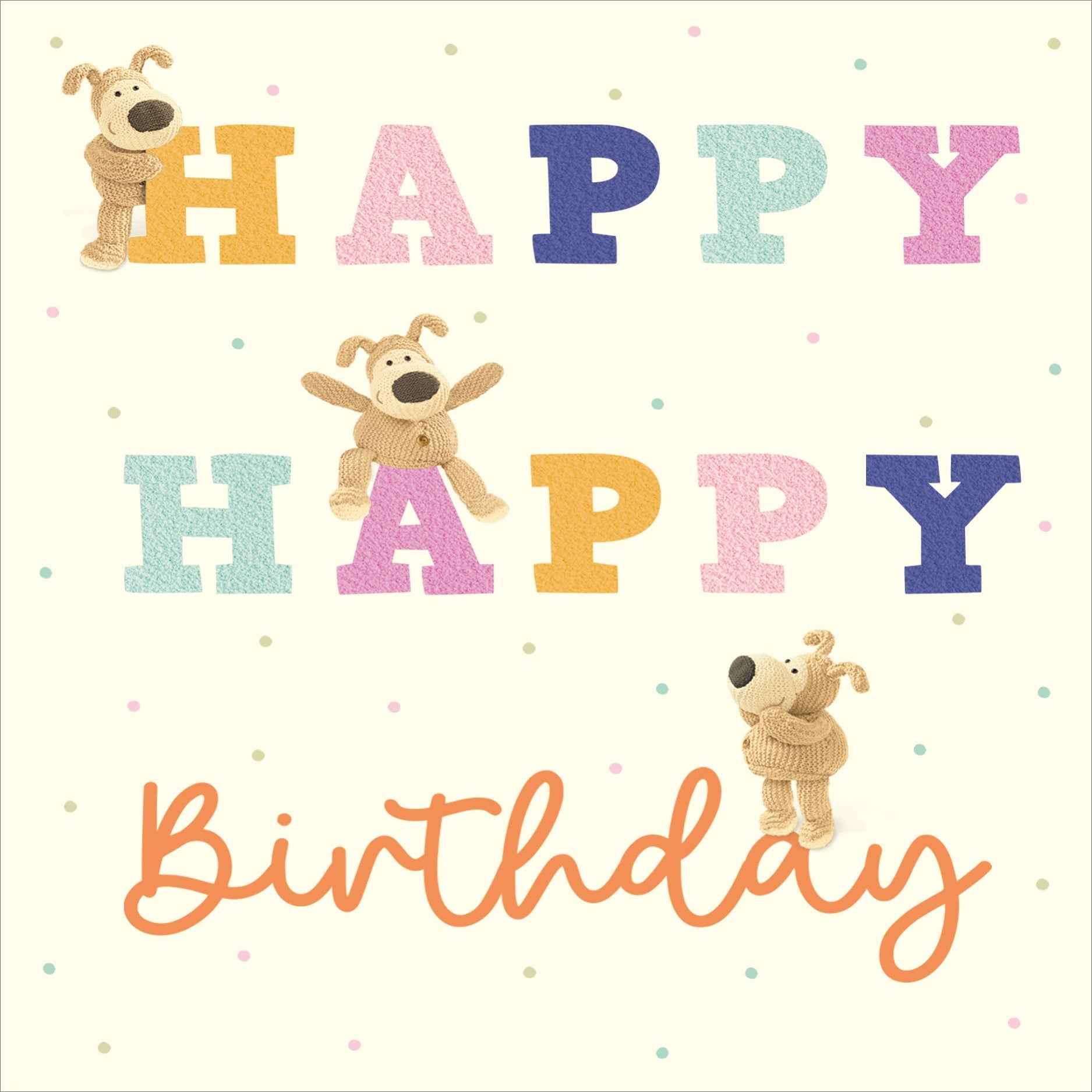 Happy Birtday Boofle Letters