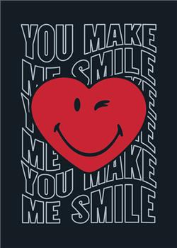 General Valentine's Card Emoji red heart Design