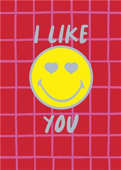 General Valentine's Card I like you Emoji Design