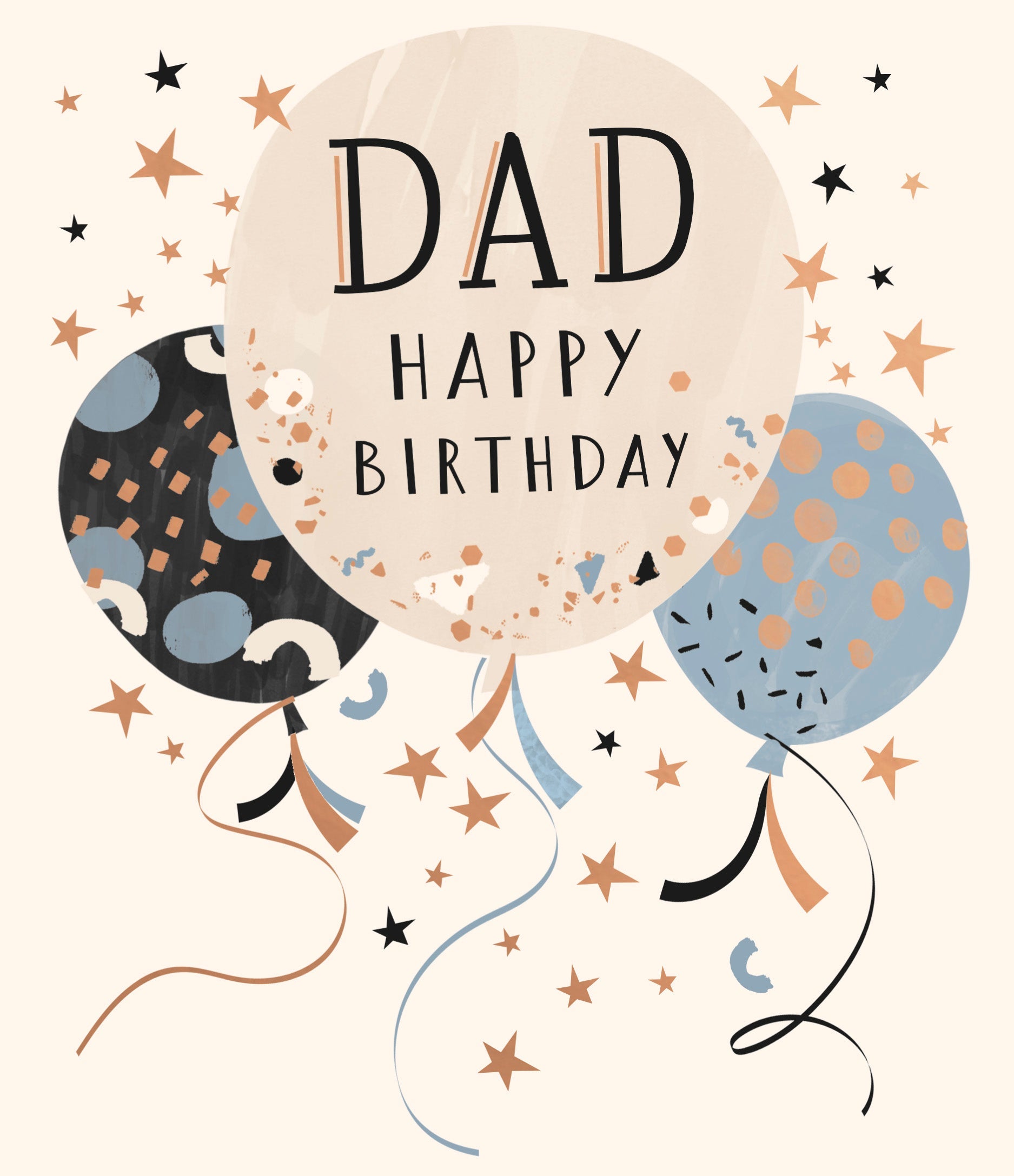 Dad Birthday Balloons And Confetti